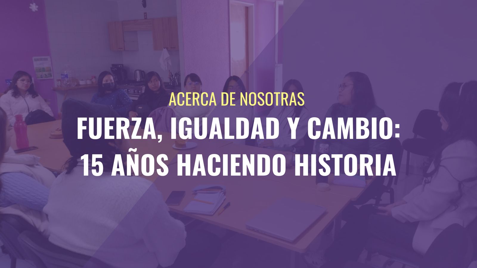 Acerca de nosotras: Fuerza, igualdad y cambio: 15 años haciendo historia
